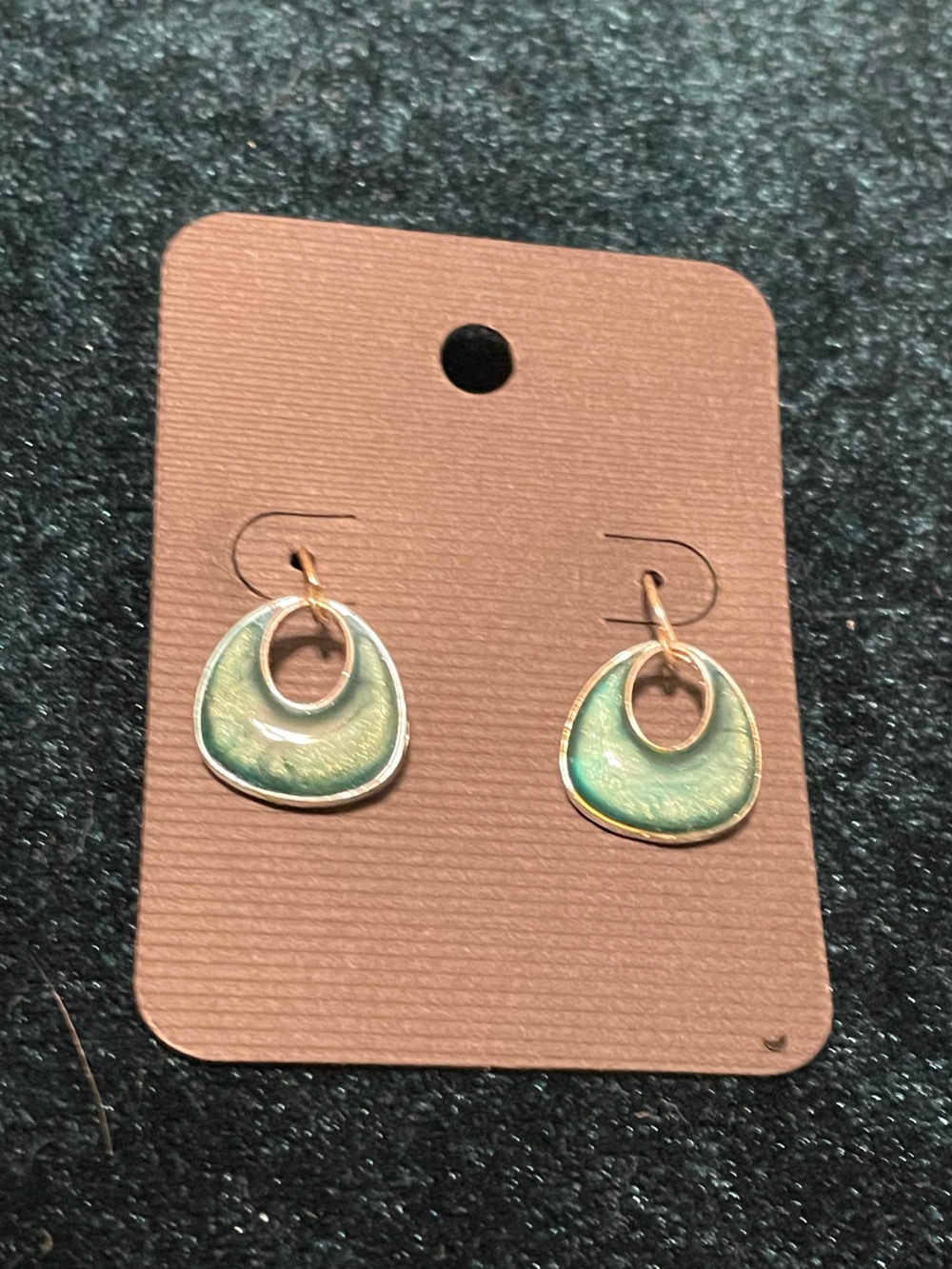 Fashion Jewelry Teal Earrings - Picture 6 of 7